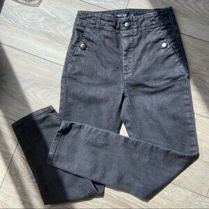Stylish High-Rise Charcoal Jeans